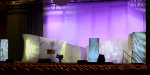 Audio Visual Equipment on stage